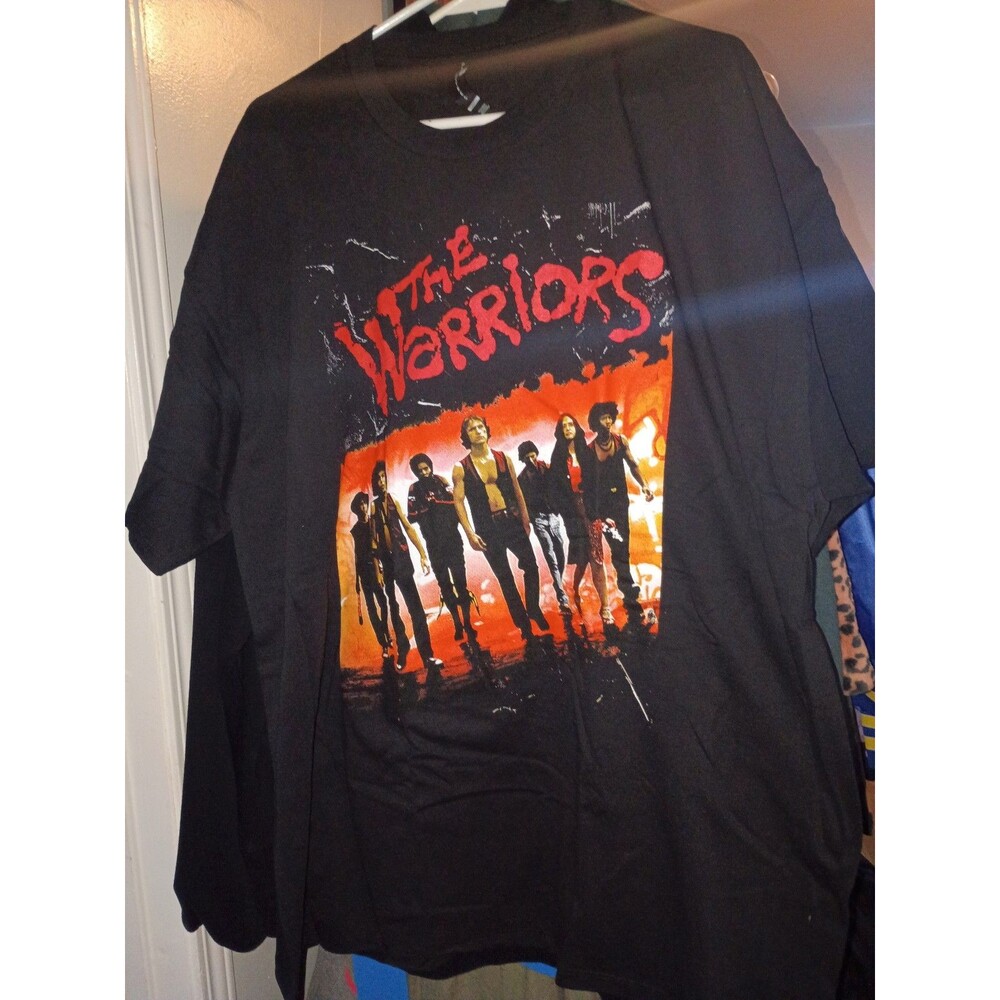 RARE THE WARRIORS ART VINTAGE VTG FILM MOVIE TEE SIZE XXL